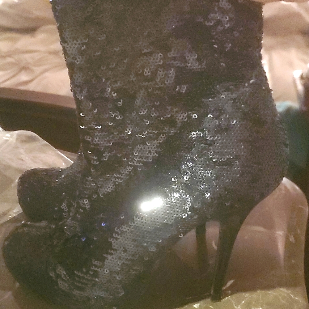 Sequin heels